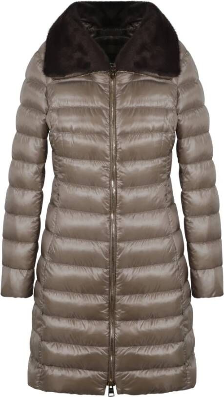 Herno Down Jackets Beige Dames