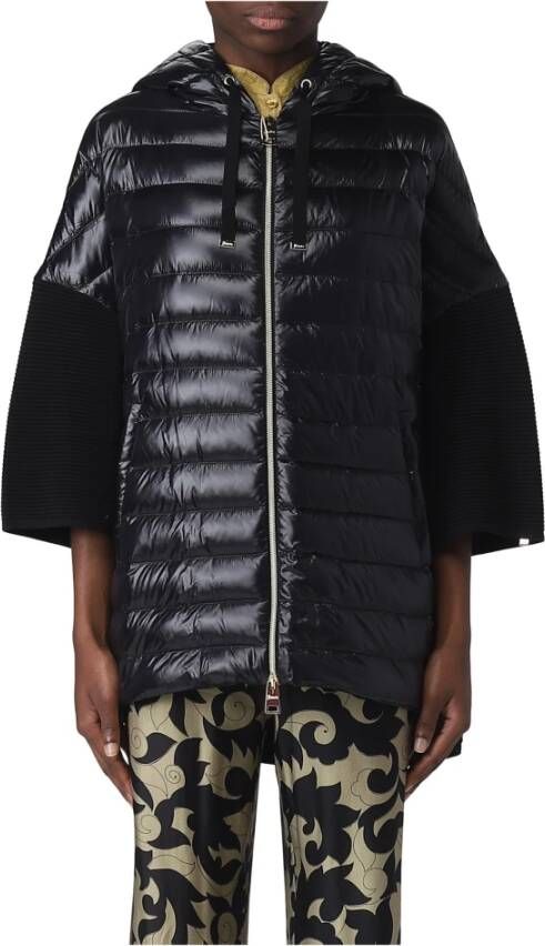 Herno Stijlvolle Dames Bomber Donsjas Black Dames