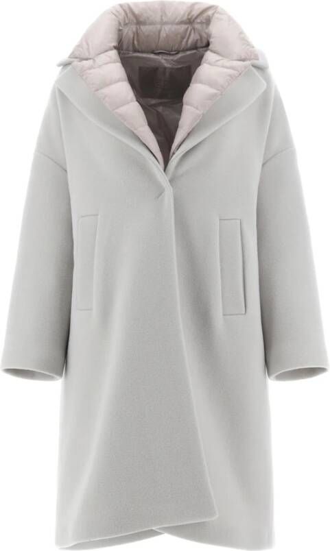 Herno Stijlvolle Single-Breasted Coat voor modebewuste vrouwen Beige Dames