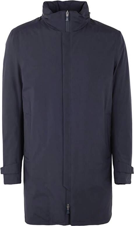 Herno Dubbele gelaagde jas Blauw Heren