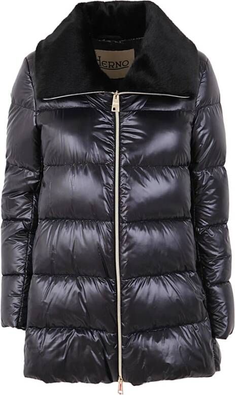 Herno Een vorm van nylon ultralight puffer jas Zwart Dames