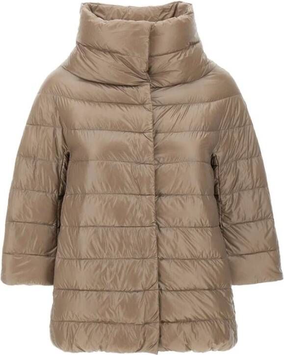 Herno Piumino 2600 Tortora Chiaro Donsjas Beige Dames