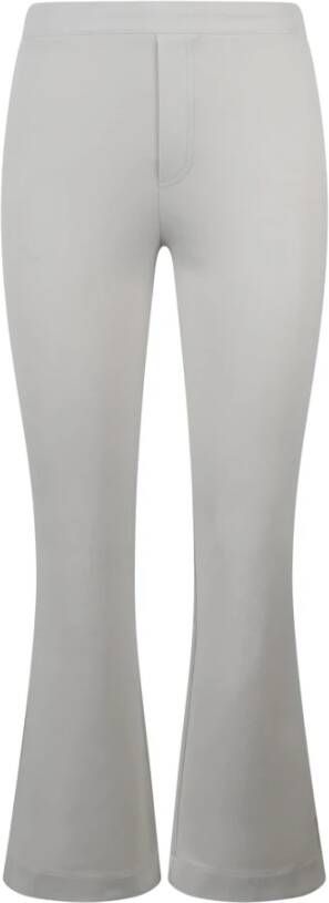 Herno Flared Fit Stretch Jersey Broek Wit Dames