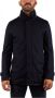 Herno Heren wollen jas marineblauw hoge kraag knoop- en ritssluiting Blauw Heren - Thumbnail 1