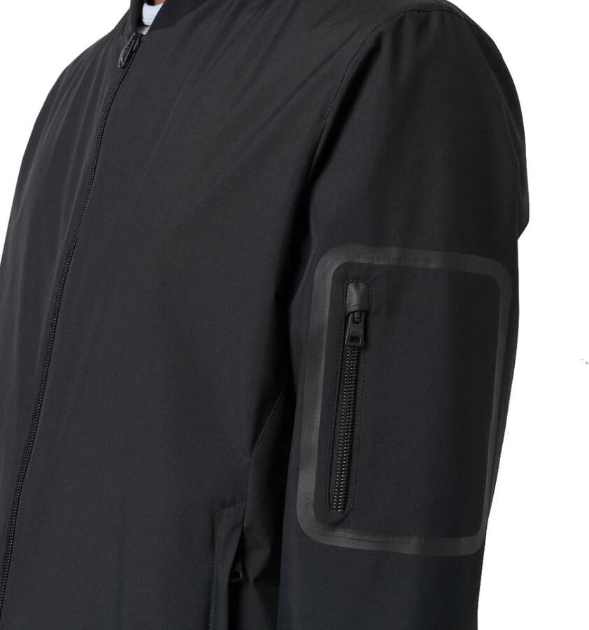 Herno Zwarte Bomberjack met Gore-Tex Infinium Windstopper Stof Black Heren