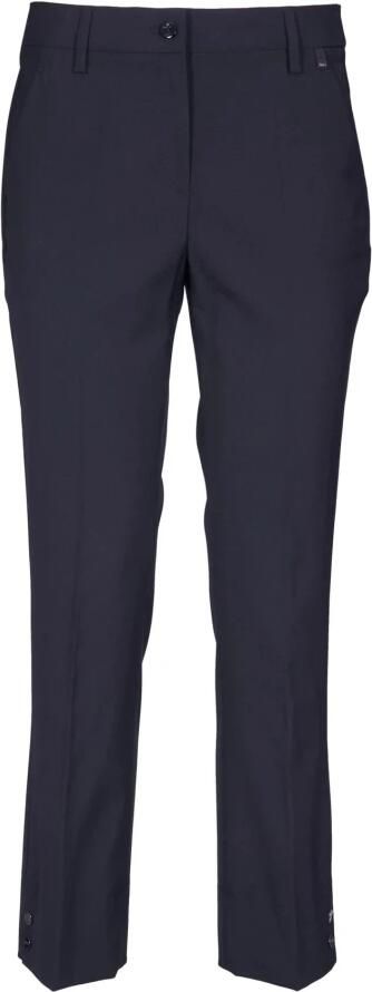 Herno Zwarte wollen blend broek Slim Fit Black Dames