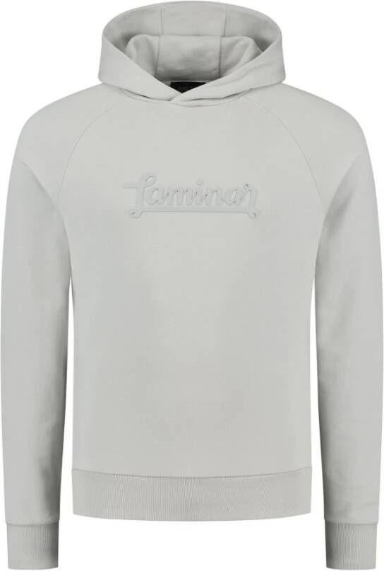 Herno Hoodie 3 -wire diag sweatshirt Grijs Heren