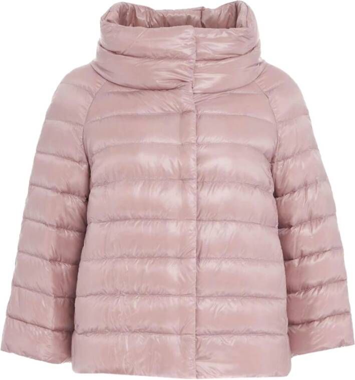 Herno Lila Dames Gewatteerde Jas Pink Dames