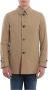 Herno Bruine Ss21 Waterdichte Jas met Knoopsluiting Brown Heren - Thumbnail 1