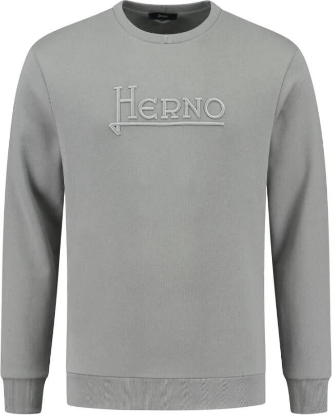 Herno Katoenen trui kleine highter trui sweatshirt Blauw Heren