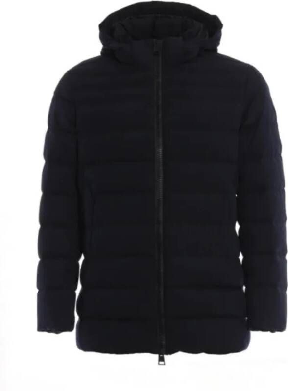 Herno Laminaire puffer jas met capuchon Blauw Heren