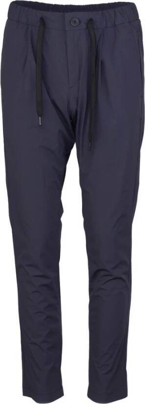 Herno Leather Trousers Blauw Heren