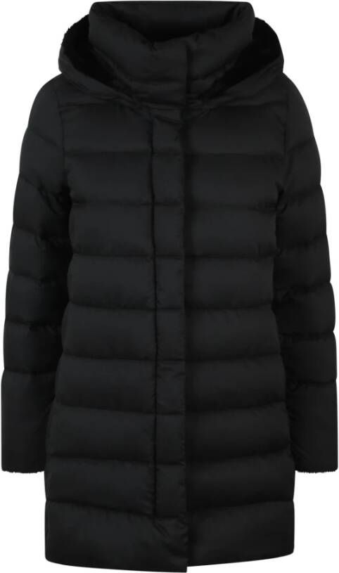 Herno Luxe Twill Donsjas Zwart Dames