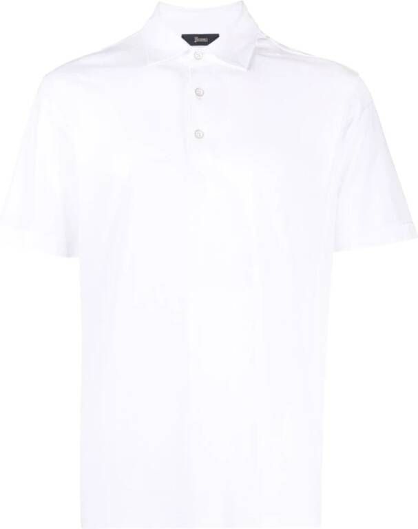 Herno Men Clothing T-Shirts Polos White Ss23 Wit Heren