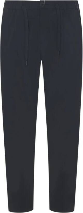 Herno Men& Clothing Trousers Black Ss23 Zwart Heren