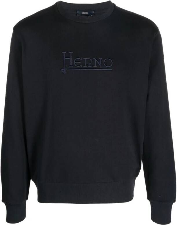 Herno Mens Clothing Sweatshirt Blue Ss23 Blauw Heren