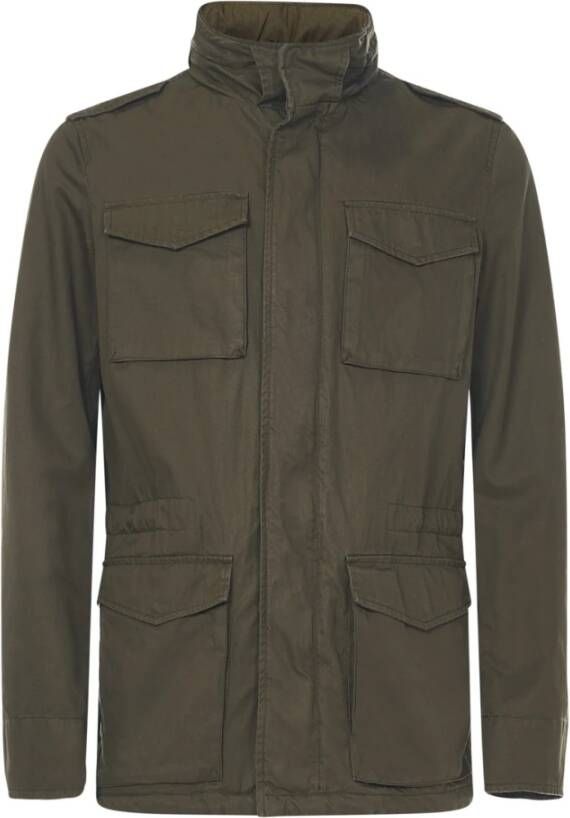 Herno Militaire Multi-Pocket Jas Groen Heren