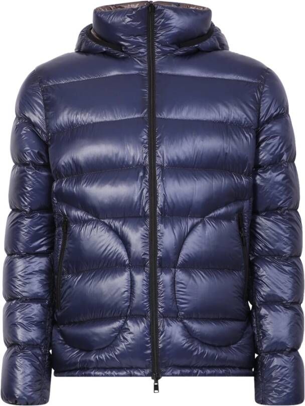 Herno Omkeerbaar down jas van . Kledingstuk uitgerust met een sterke persoonlijkheid dankzij de heldere kleuren die het kledingstuk een unieke stijl geven Blauw Heren