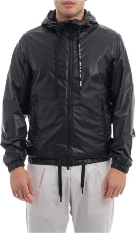 Herno Zwarte Jas met Rits Black Heren
