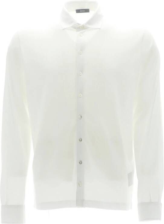 Herno Stijlvol Formeel Overhemd voor Heren Camicia IN Crepe Jpl00116U 52005 Wit Heren