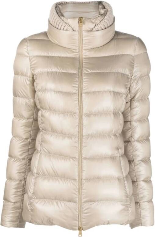 Herno Stijlvolle Winter Donsjas Beige Dames