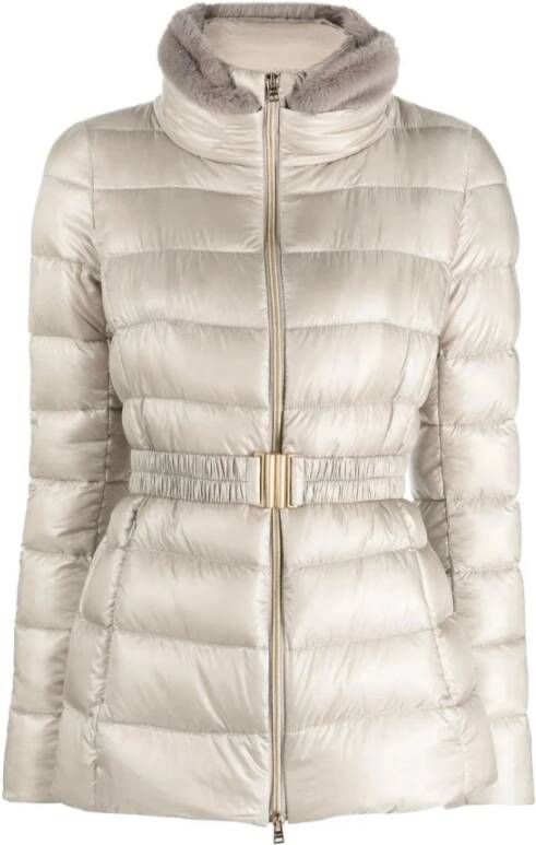 Herno Stijlvolle Winter Donsjas Grijs Dames