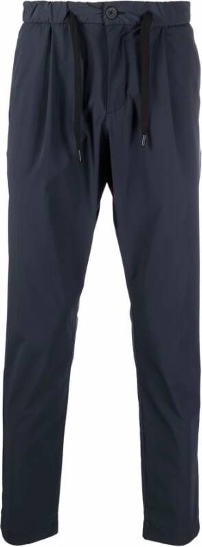 Herno Straight Trousers Blauw Heren