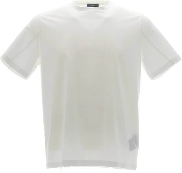 Herno Stretch Jersey T-Shirt Jg000168U 52003 White Heren
