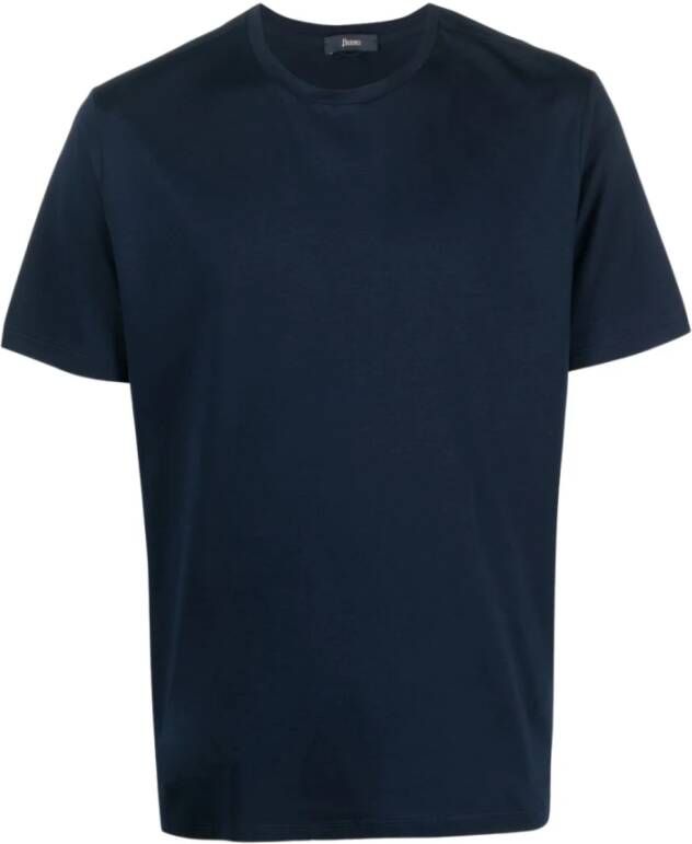Herno T-Shirts Blauw Heren