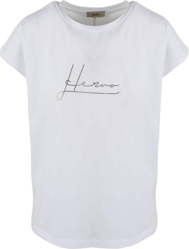 Herno T-Shirts Wit Dames