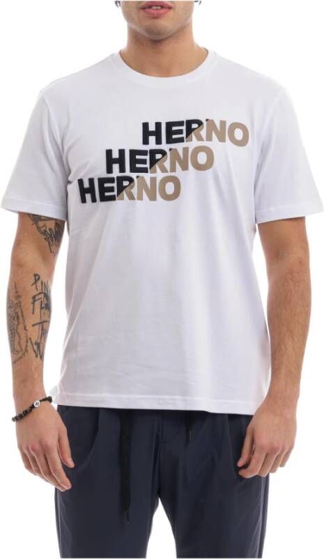 Herno T-Shirts Wit Heren
