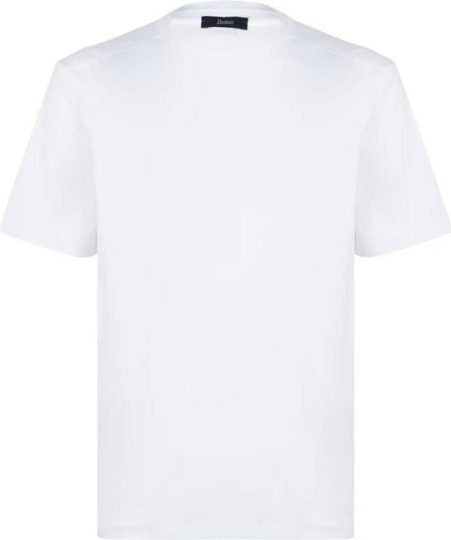Herno Heren Stretch Jersey T-Shirt White Heren