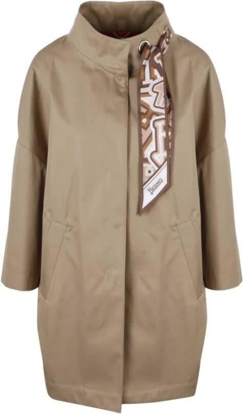 Herno Trench Coats Bruin Dames