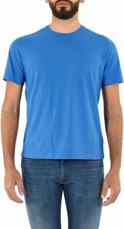Herno Turquoise T-shirts en Polos voor Heren Blauw Heren
