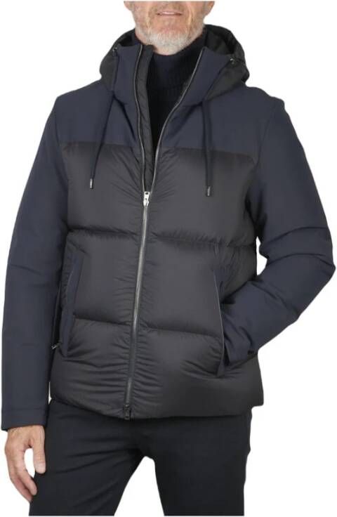 Herno Waterdichte jas met capuchon Blauw Blue Heren