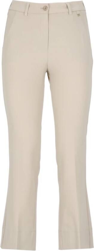 Herno Wide Trousers Beige Dames