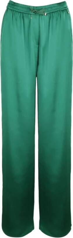 Herno Wide Trousers Groen Dames