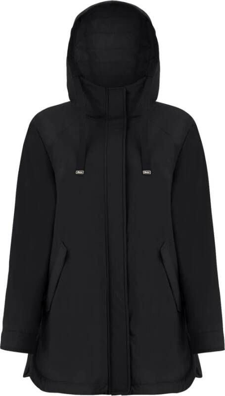Herno Winterse Stijl Parka Zwart Dames