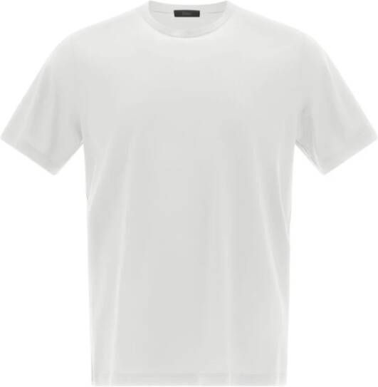 Herno Witte T-Shirts Klassieke Stijl White Heren