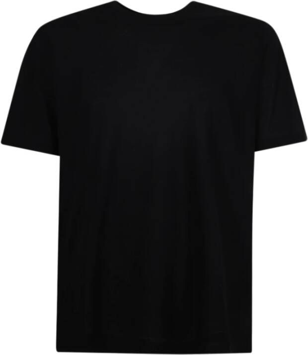 Herno Zwart Katoenen Crew-neck T-shirt voor Heren Zwart Heren