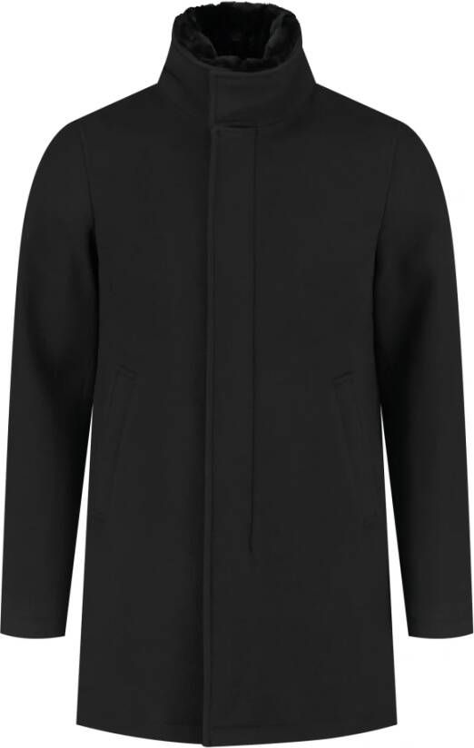 Herno Zwart Single-Breasted Coats Zwart Heren