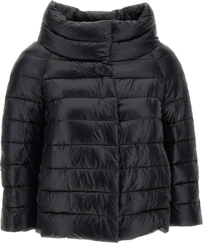 Herno Zwarte Donsjas Stijlvol en Comfortabel Winterkleding Zwart Dames