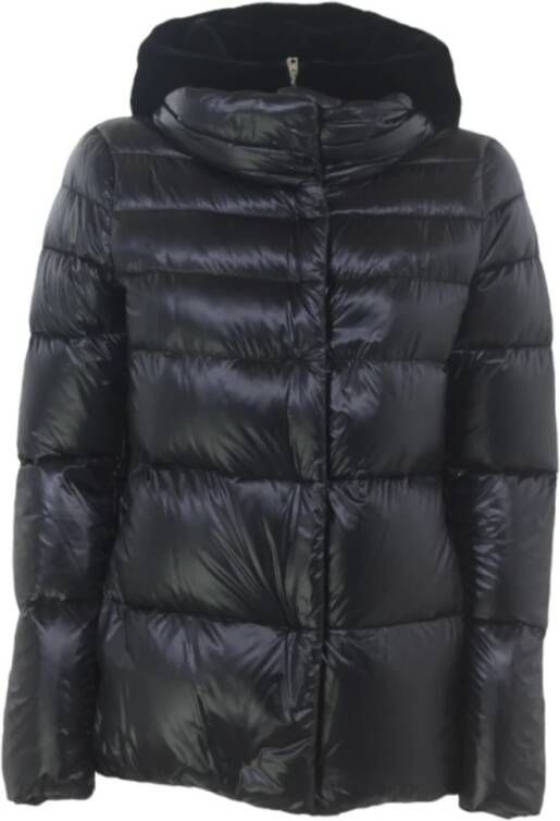 Herno Zwarte donsjas voor dames Zwart Dames