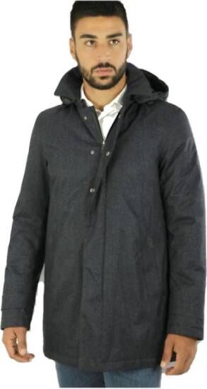 Herno Zwarte jas met stijl model naam Zwart Heren