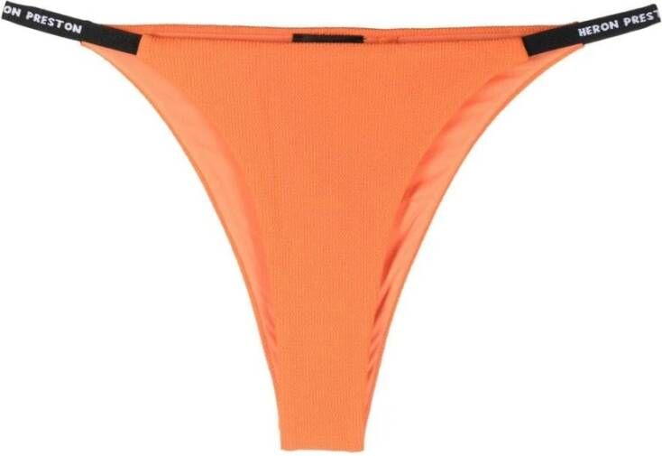 Heron Preston Oranje Bikini Broekje met Logo Tape Oranje Dames