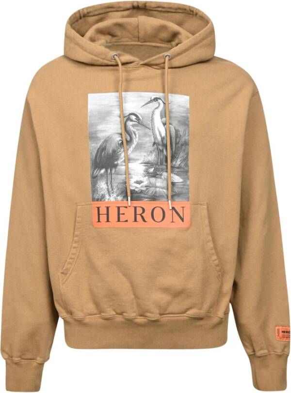 Heron Preston Bruine hoodie met grafische print Bruin Heren