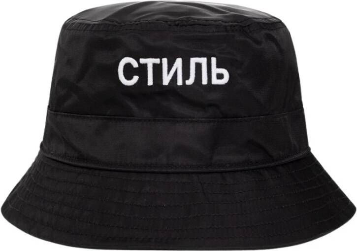 Heron Preston Bucket hat with logo Zwart Unisex