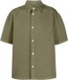 Heron Preston Groene Canvas Korte Mouw Casual Shirt Green Heren - Thumbnail 1