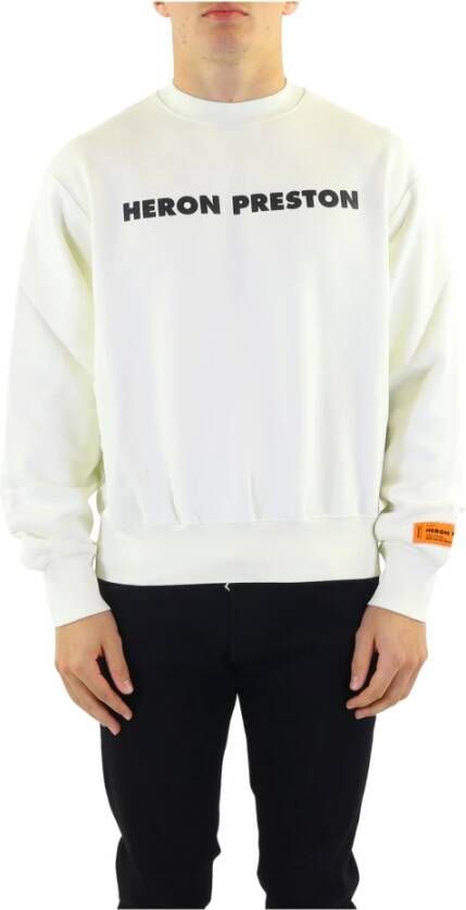 Heron Preston Comfortabele en stijlvolle katoenen sweatshirt voor heren Wit Heren