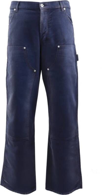 Heron Preston Marineblauwe Carpenter Straight-Leg Jeans Blauw Heren